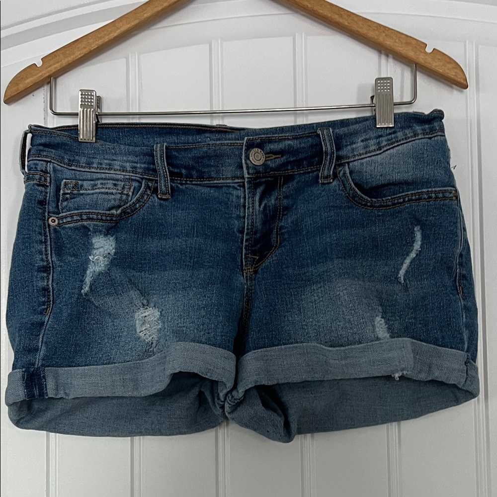 Old Navy 3” Boyfriend Jean Shirts Size 2